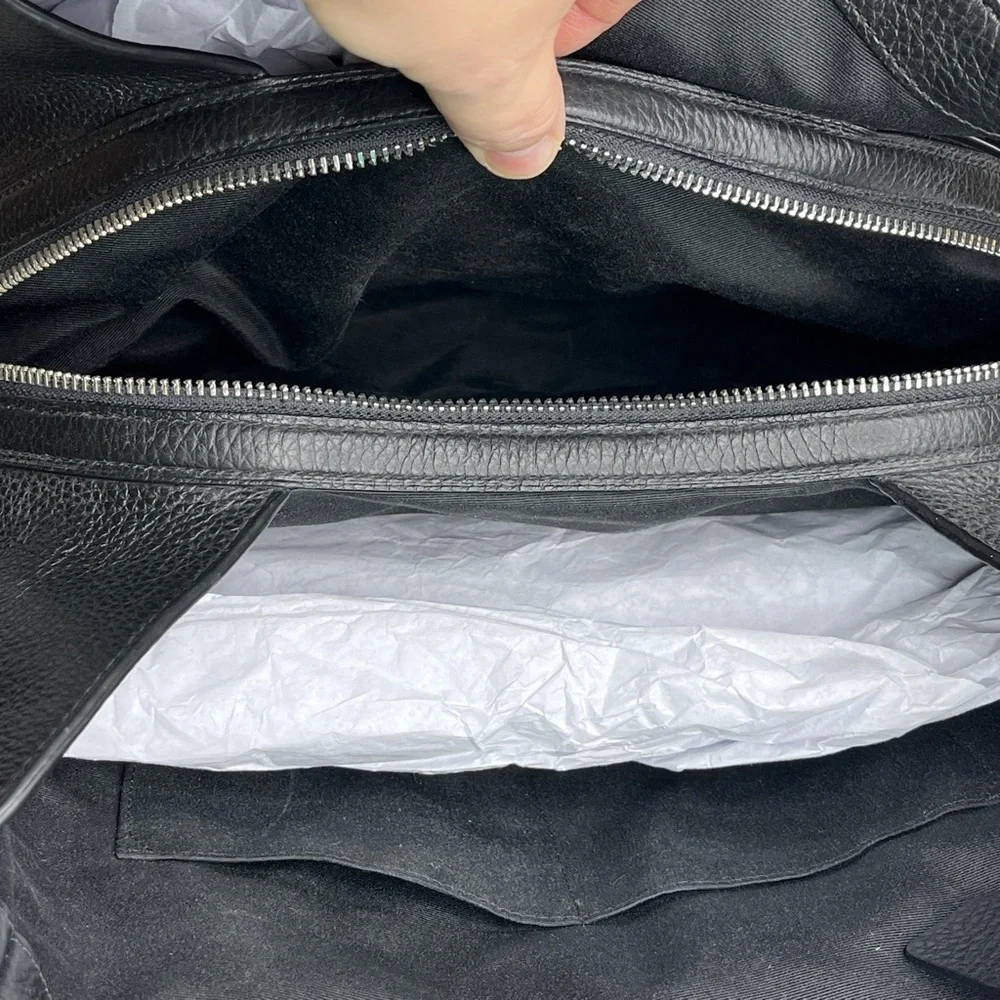 Coach Black Leather Shoulder Bag - Picture 5 of 16
